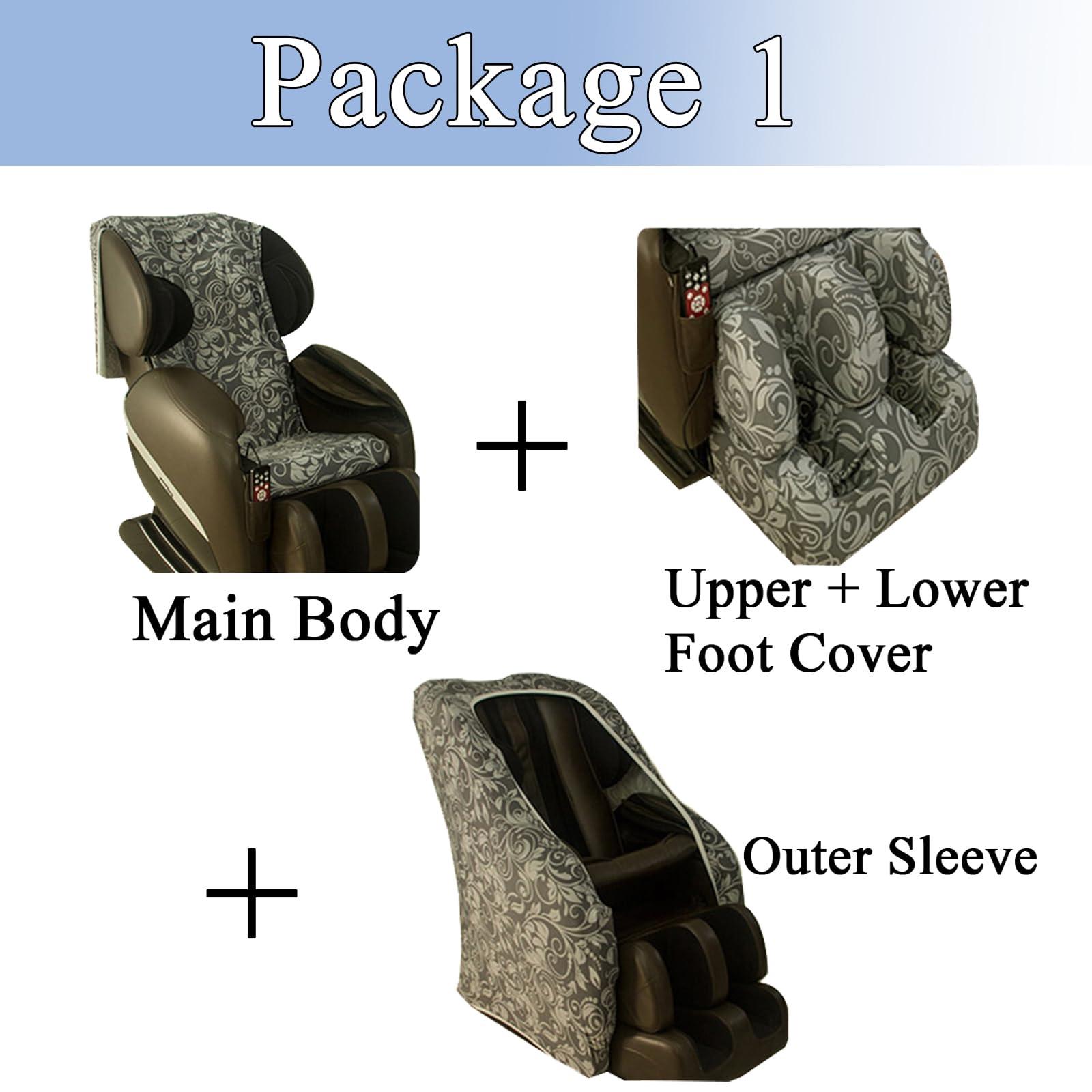 Gycdwjh Gycdwjh Universal Shiatsu Massage Chair Cover, Full Body Zero Gravity Chair Covers Washable Stretch Fabric Recliner Wing Dust Protector Armchair Sofa Cover,Color 4,Package 1