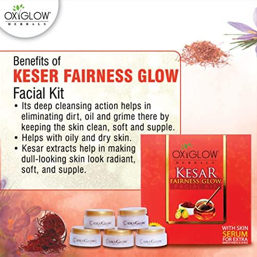OxyGlow Oxyglow Kesar Fairness Glow Facial Kit with Skin Serum For Extra Smoothness