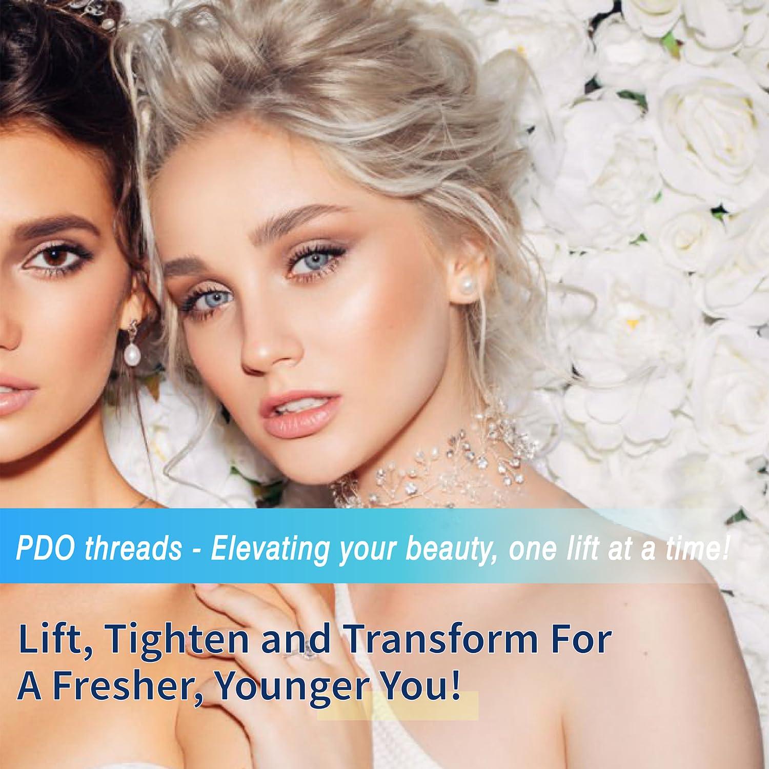 elves Elves 4D COG PDO Threads for Face Eyebrow Lift (Sharp23G60)/PDO Cog Threads 360R Bidirectional Sharp Tip for Whole Body Lifting/10pcs