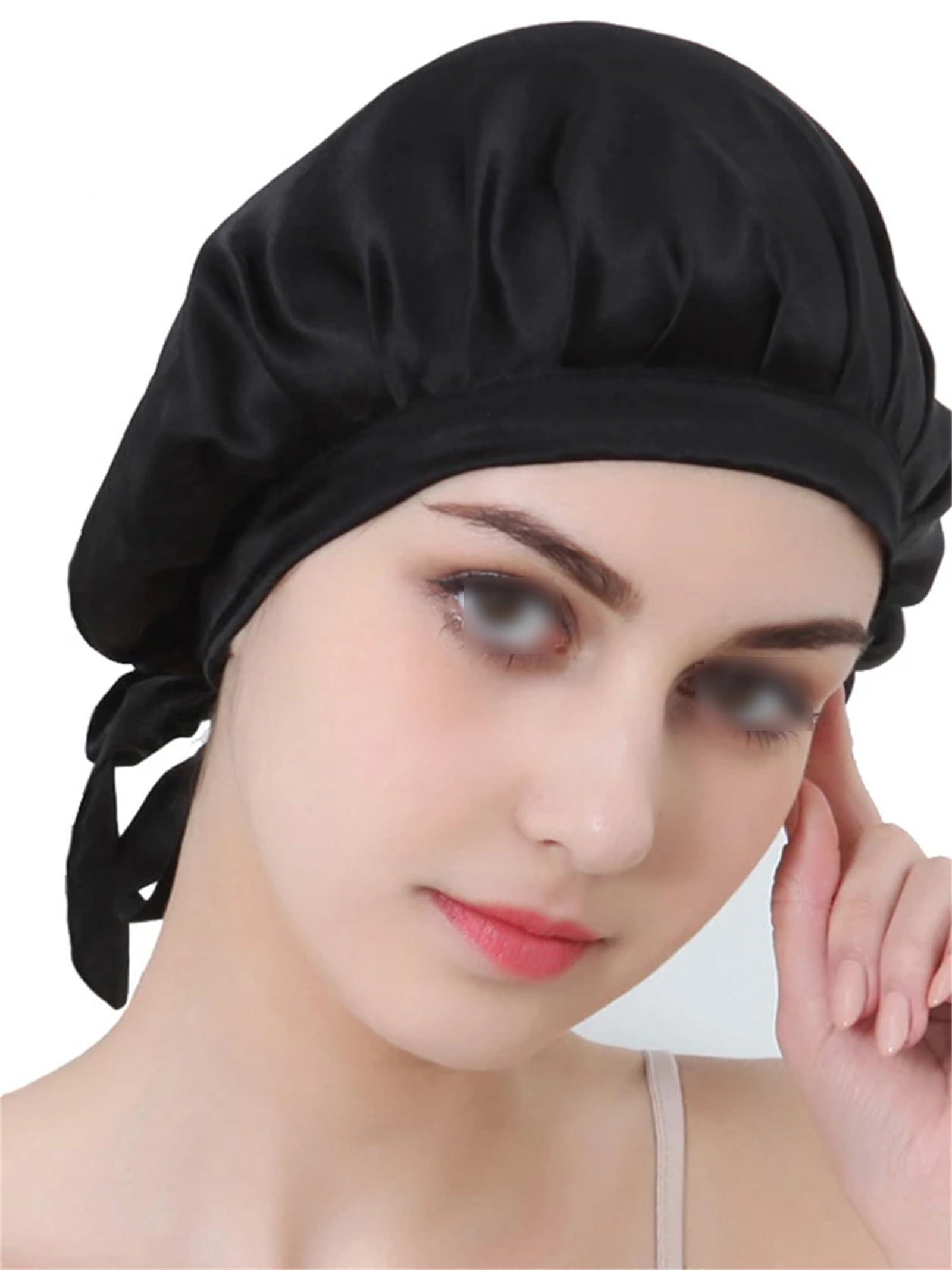 Generic Women\'s Nightcap Hair Care Natural 19 Mom Silk Nightcap Band