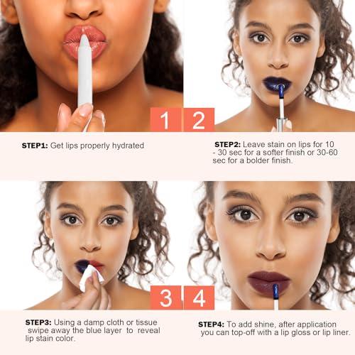 popcode popcode Peel Off Lip Stain - Long Lasting, Transfer Proof and Waterproof Tattoo Lip Tint, Matte Finish Lip Stain Peel Off, Infused with Vitamin E & Algin & Hydroxyacetophenone, #002 Coral