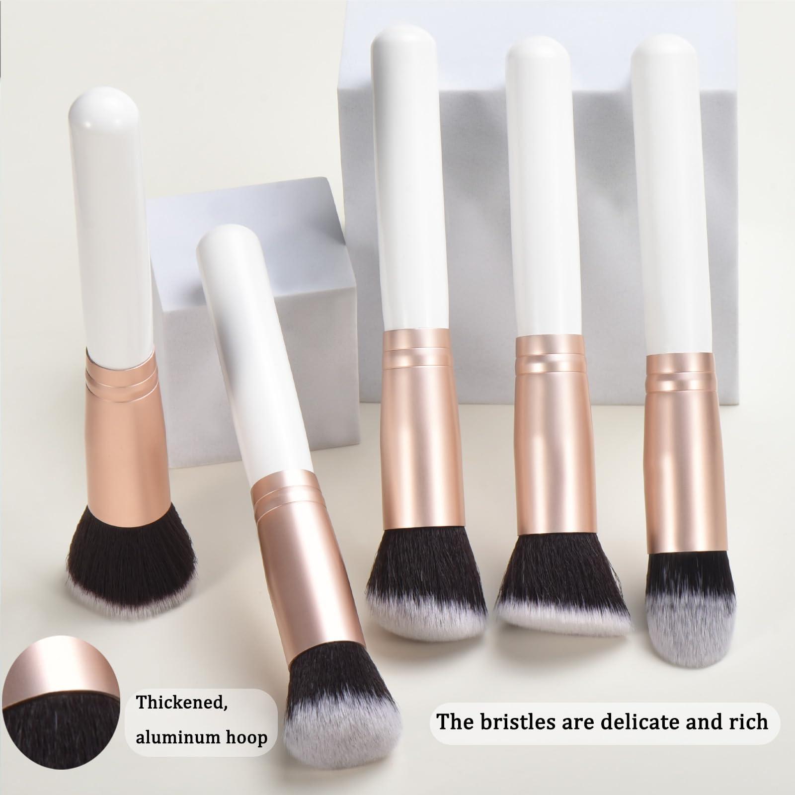 YJ-Anyue YJ-anyue Elegant White Makeup Brushes: 14pcs Wooden Makeup Brush Set - Essential Makeup Tools for Women and Girls, Premium Quality MAKEUP BRUSHES and MAKEUP TOOLS in a Complete MAKEUP BRUSH SET