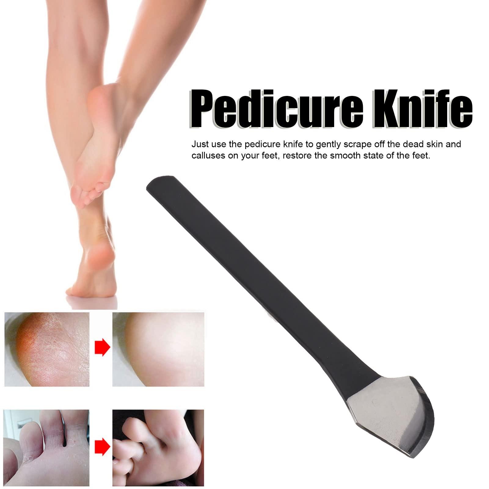 TMISHION Pedicure Professional Manganese Steel Dead Skin Pedicure Callus Shaver Foot Corn and Hard Thick Skin Remover Tool Calluse Cuticle Remover Pedicure for Men Women