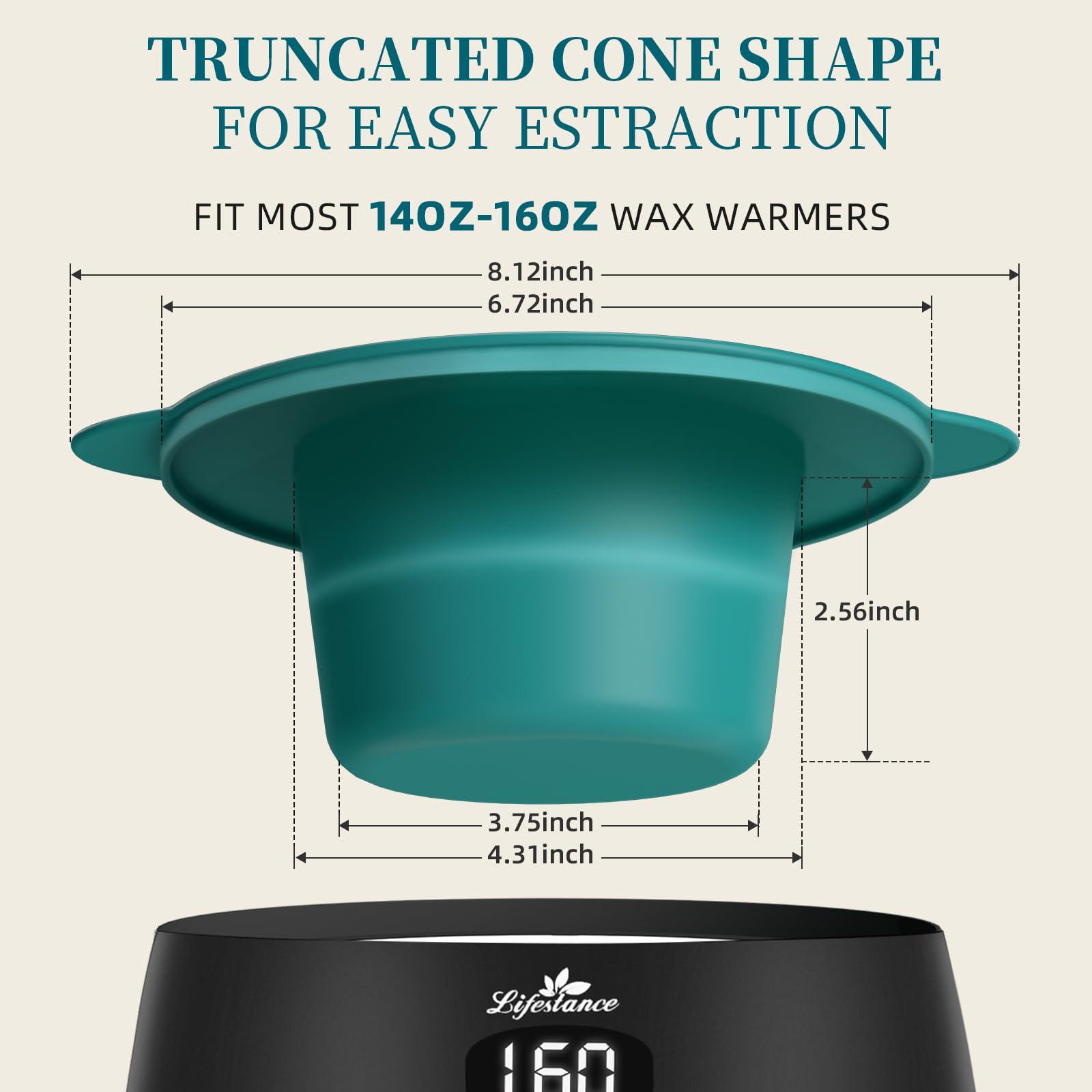 Lifestance Lifestance Removable Silicone Wax Pot Liner Kit + Bikini & Underarm & Face & Body Wax Beads