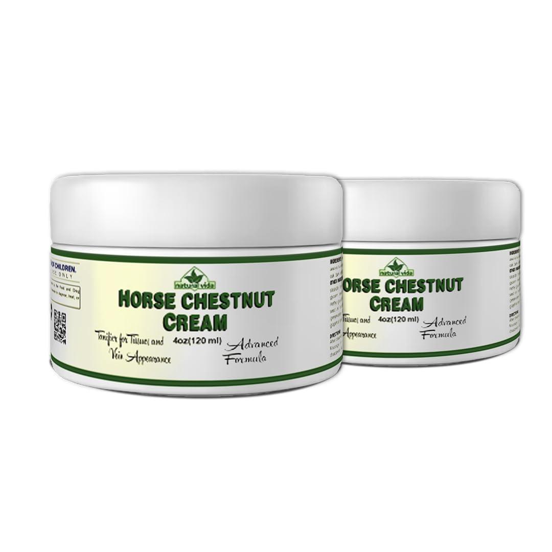 Natural Vida Natural Vida Horse Chestnut Cream 4oz Varicose Veins Relief Castano de Indias