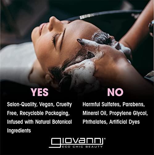 GIOVANNI GIOVANNI Direct Leave-In Weightless Moisture Conditioner - Co Wash, Great for Curls & Wavy Hair, Wash & Go, Salon Quality, No Parabens, Infused with Natural Botanical Ingredients - 8.5 oz, (3 Pack)