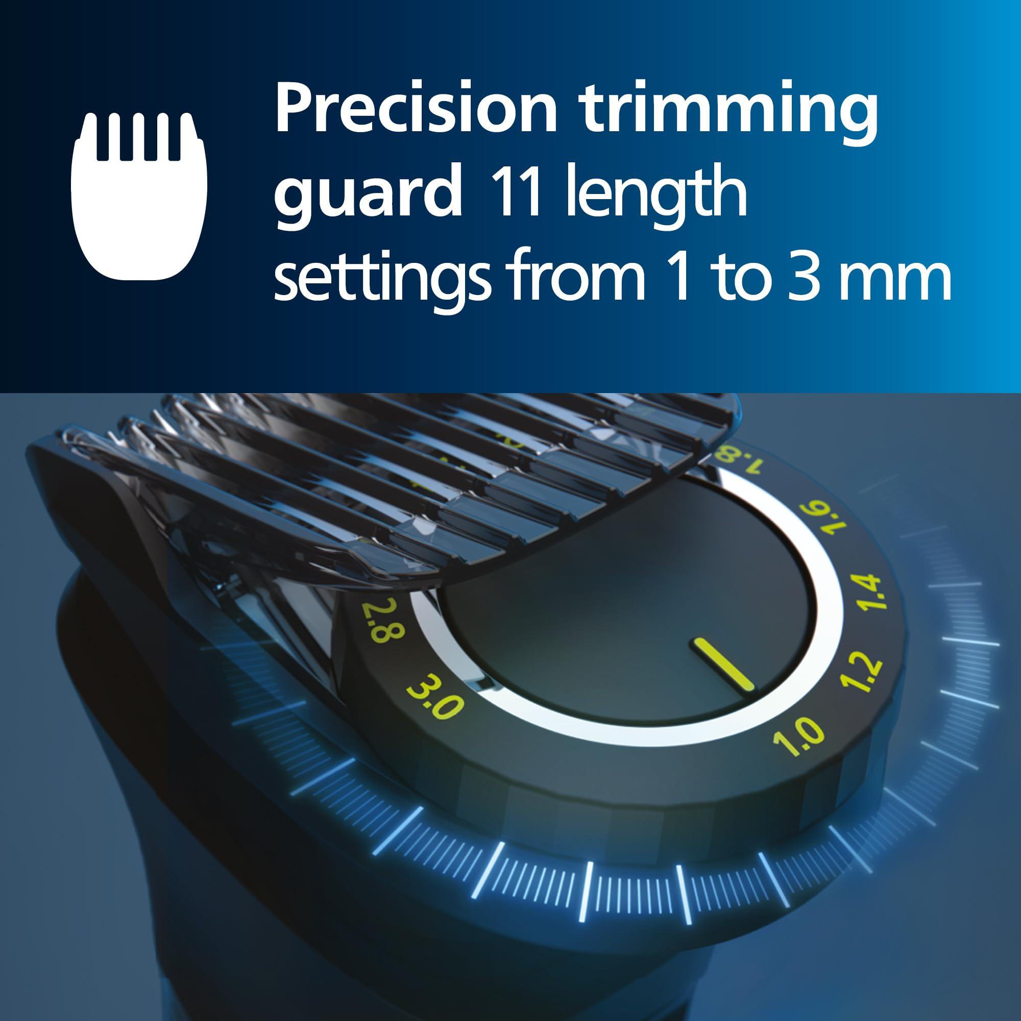 Norelco Philips Norelco Multigroom 9000 Series, All-in-One Trimmer, Beard Trimmer and Hair Clipper, 25-Piece/27-Length Men\'s Grooming Kit for Beard, Face, Nose, Ear and Body, Travel Kit, MG9522/50