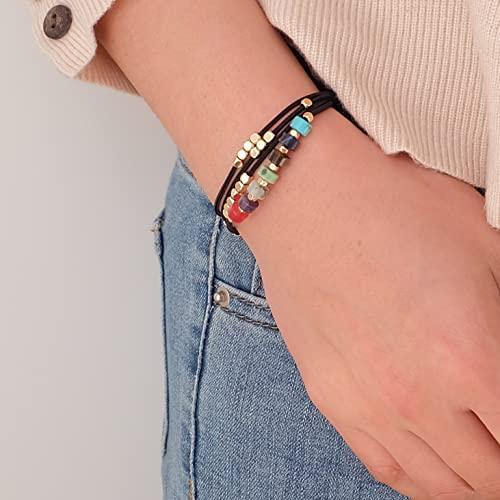 WDGROW Hair Tie Bracelets for Teen Girls ,Men,Women,Hair Ties for Thin,Thick and Curly Hair,Seamless Ponytail Holders,Cotton Knotted,No Plastic,No Damage,Won\'t Tangle Hair and Pull Out (Yoga Black)