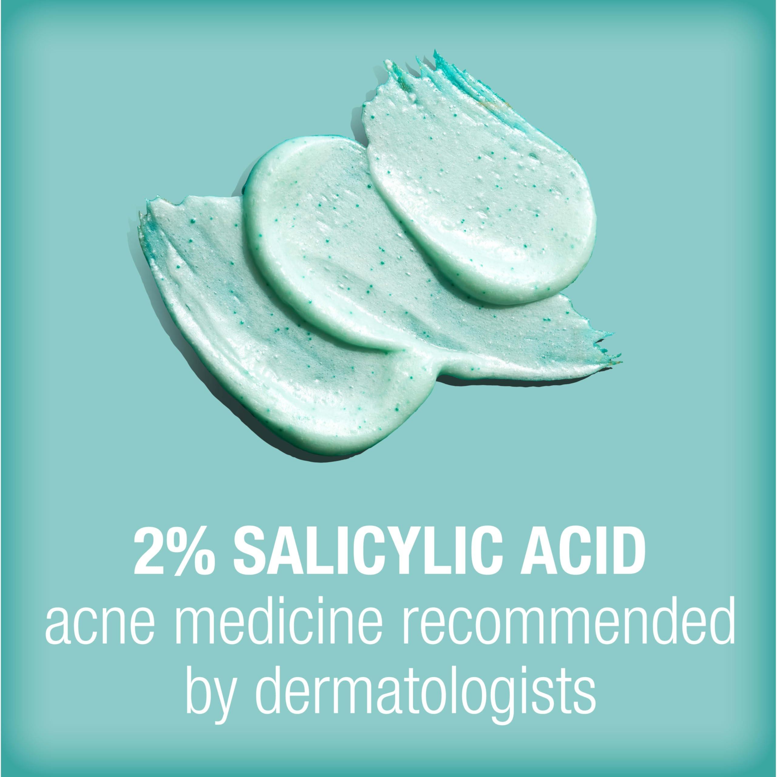 Neutrogena Neutrogena Oil-Free Acne Stress Control Power-Clear Facial Scrub, 2% Salicylic Acid Acne Treatment Medication, Exfoliating Daily Acne Face Scrub for Acne-Prone Skin Care, 4.2 fl. oz