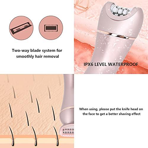Brrnoo IPX6 Waterproof Electric Hair Remover Epilator Wet Dry Dual Use Hair Removal Machine
