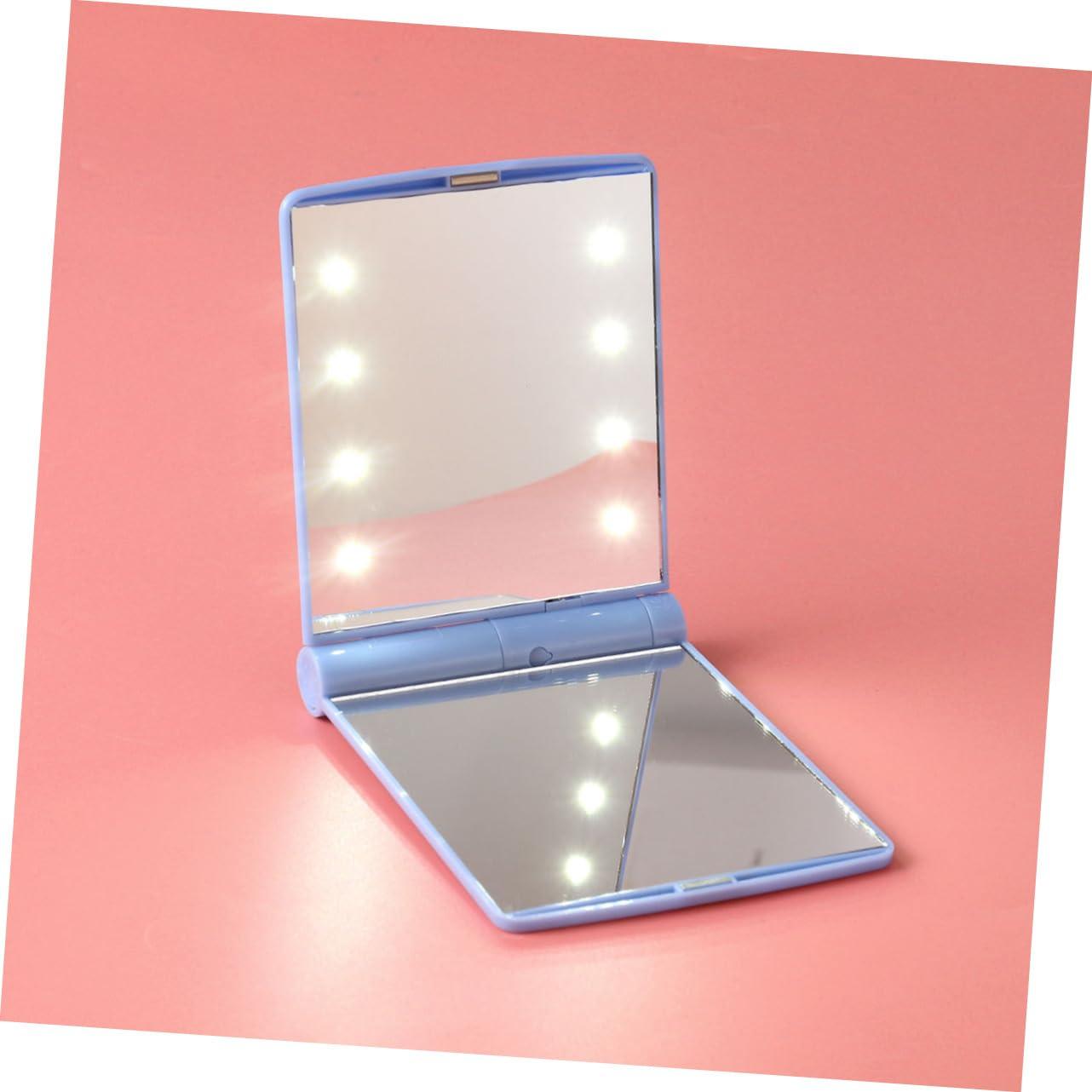 Mipcase Mipcase 3pcs Personal Makeup Mirror Purse Portable Cosmetic Mirror Lighted Magnifier Makeup Vanity Mirror Led Light Mirror for Makeup Portable Vanity Mirror Mini Travel Small Mirror Shine