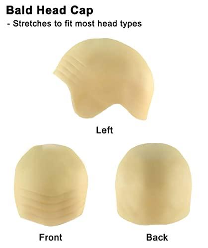 HPO Bald Clown Mens Wig White HW-636