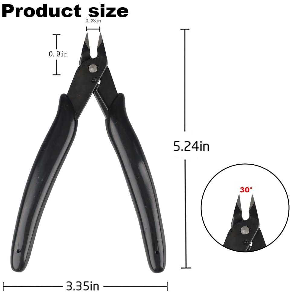 GlamorDove GlamorDove Hair Extension Pliers Keratin Bond Cutting Pliers Wire Flush Cutters Wire Clippers Nippers Hair Extension Tool with an Opening Spring Weft Extensions