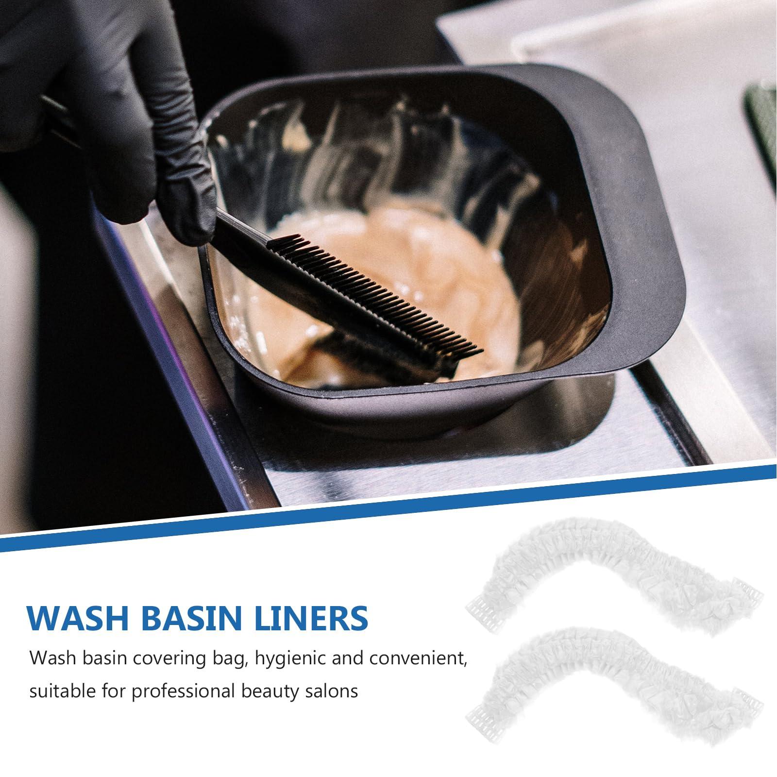 Baluue Baluue Disposable Plastic Liners, 300pcs Foot Tub Bags, Foot Tub Liners, Pedicure Liner, Bath Basin Bag, Facial Beauty Liners for Spa Skin Care Facial Cosmetic White