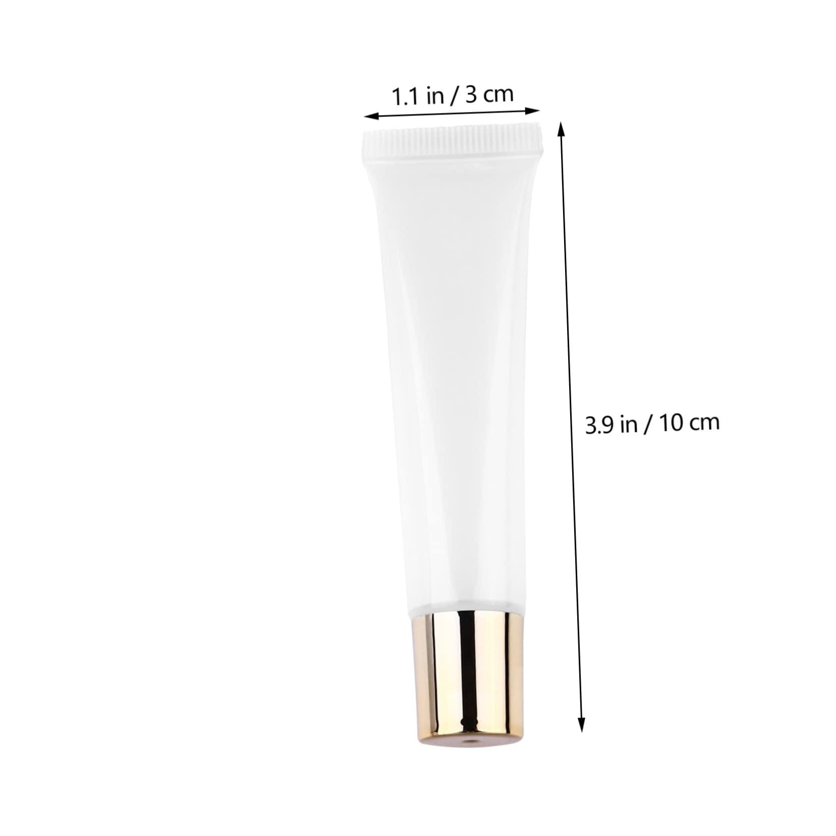 minkissy minkissy Create Your Own Lip Gloss 50pcs 15ml Empty Tubes Travel Size Reusable Gold Lip Gloss Containers