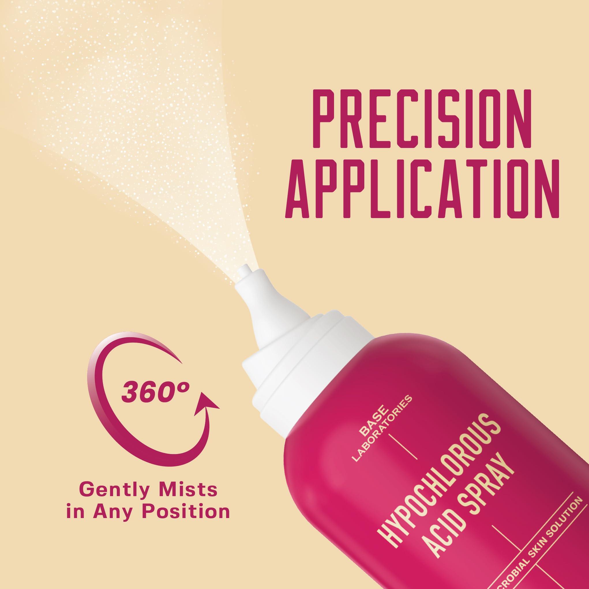 BASE LABORATORIES BASE LABORATORIES Hypochlorous Acid Spray for Face & Skin | 8oz | Magic Facial Spray Daily Skin Repair Solution for Sensitive Skin, Redness, Irritations, Eczema | Hypochlrous HOCL Molecule Spray | 2PK