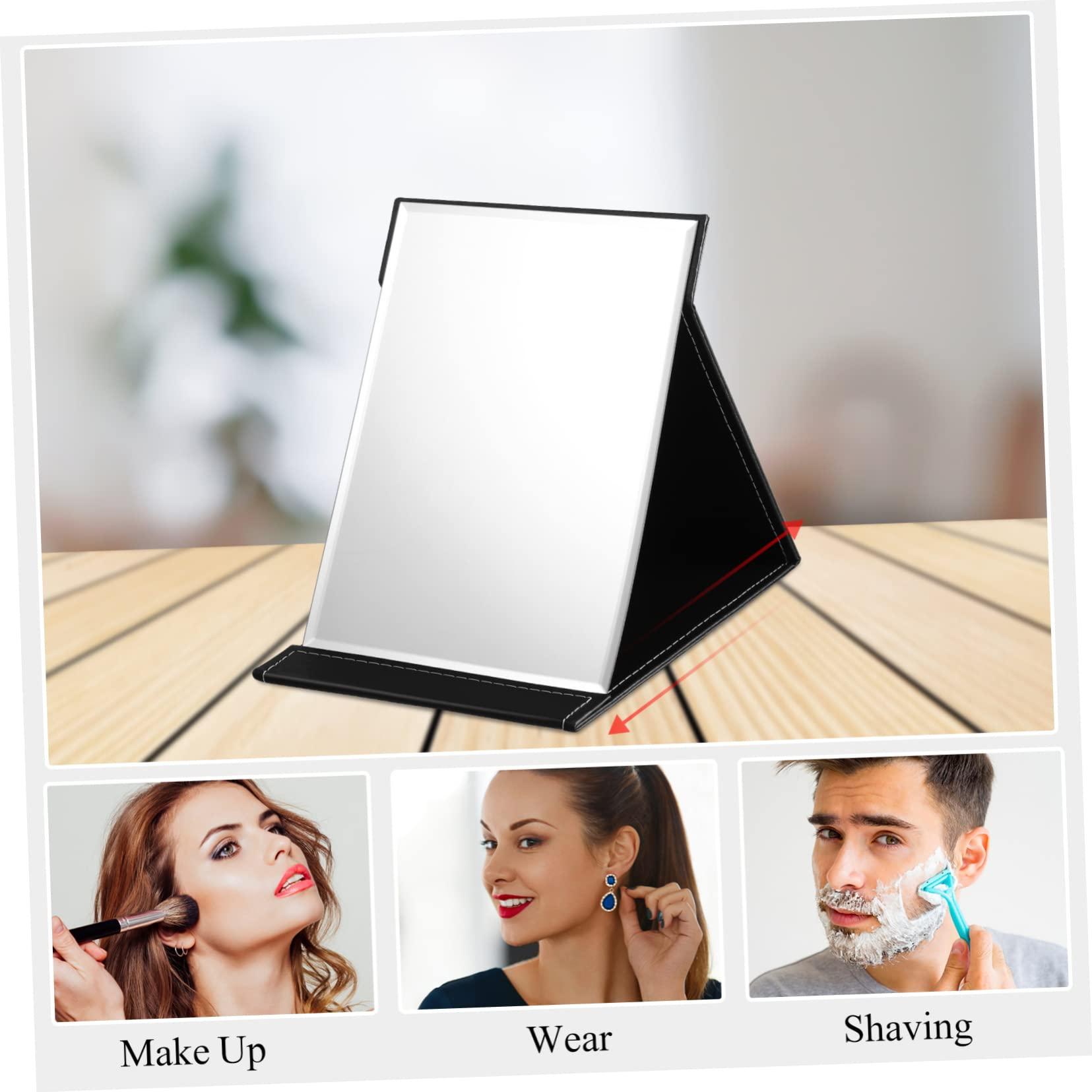 Mikinona Mikinona Mirror Portable Travel Makeup Small Vanity Handheld Makeup Vanity Stool Claw Clips Girl Dresser Dressers Vanity Desk PVC