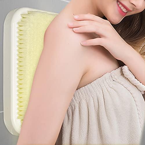 Linkidea Linkidea Exfoliating Back Scrubber for Shower, Hands-Free Body Brush Foot Scrubber, Wall Mounted Bathing Scrub Brush for Men Women