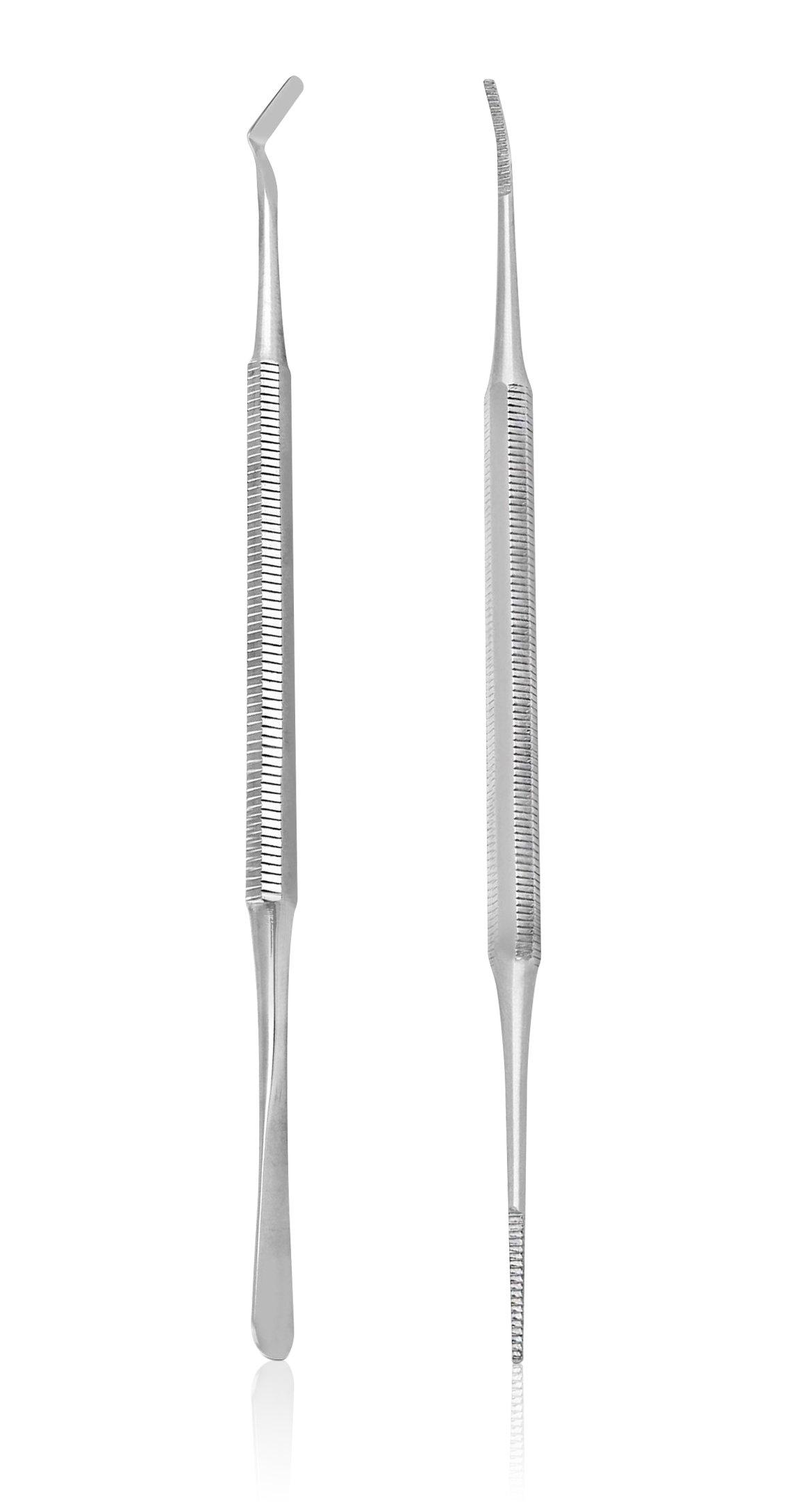 BlueOrchids BlueOrchids Pedicure Kit: Ingrown Toenail Tool- Nail File and Lifter Set. Premium Grade Stainless Steel Nail Tools Supplies