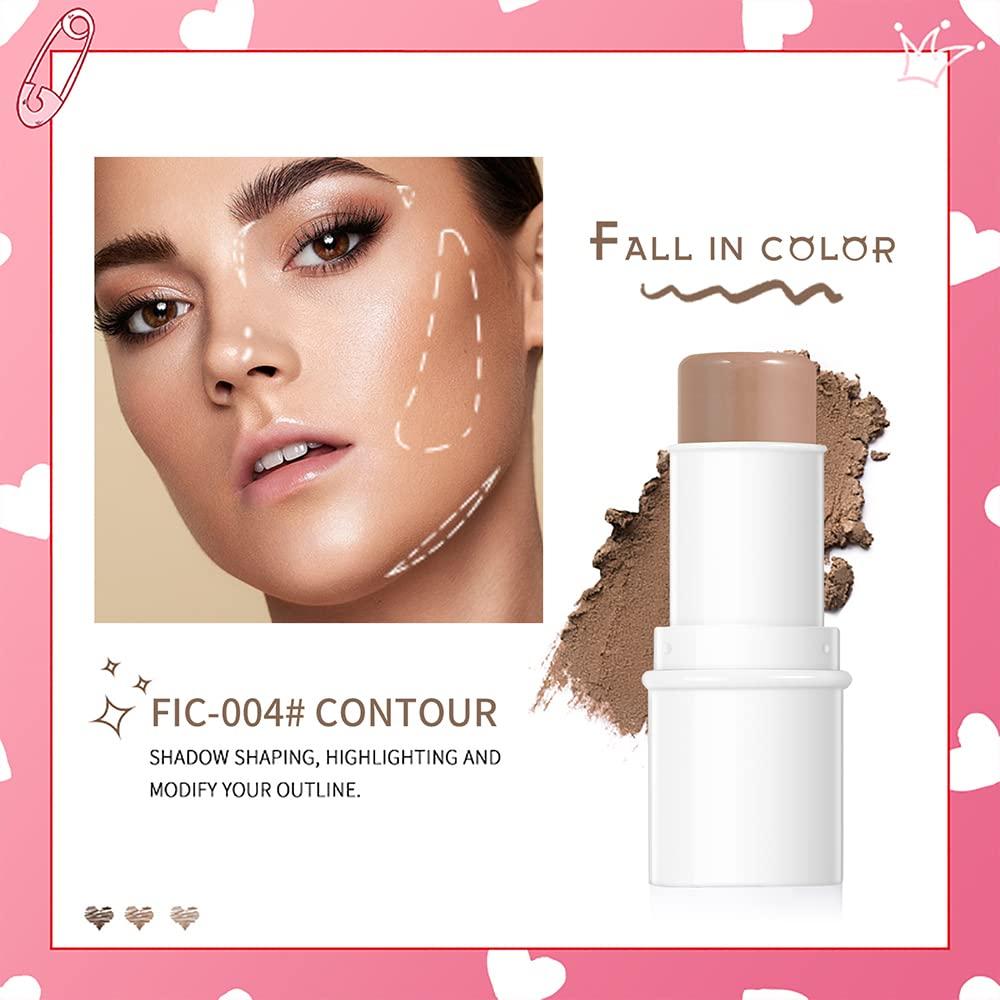 Yeweian Yeweian Contour Stick, Face Concealer Stick, Bronzer Facial Repair 3D Wonder Stick Face Body Shading Stick Cream04 Contour