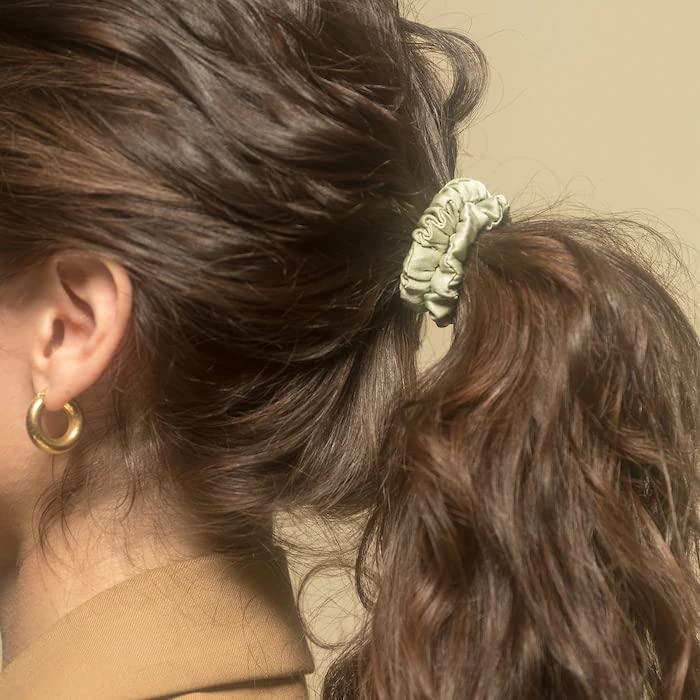 CROWN AFFAIR CROWN AFFAIR - The Scrunchie No. 001 - A 3-Pack of Small, 100% Silk Scrunchies for Everyday Protection—and Fun