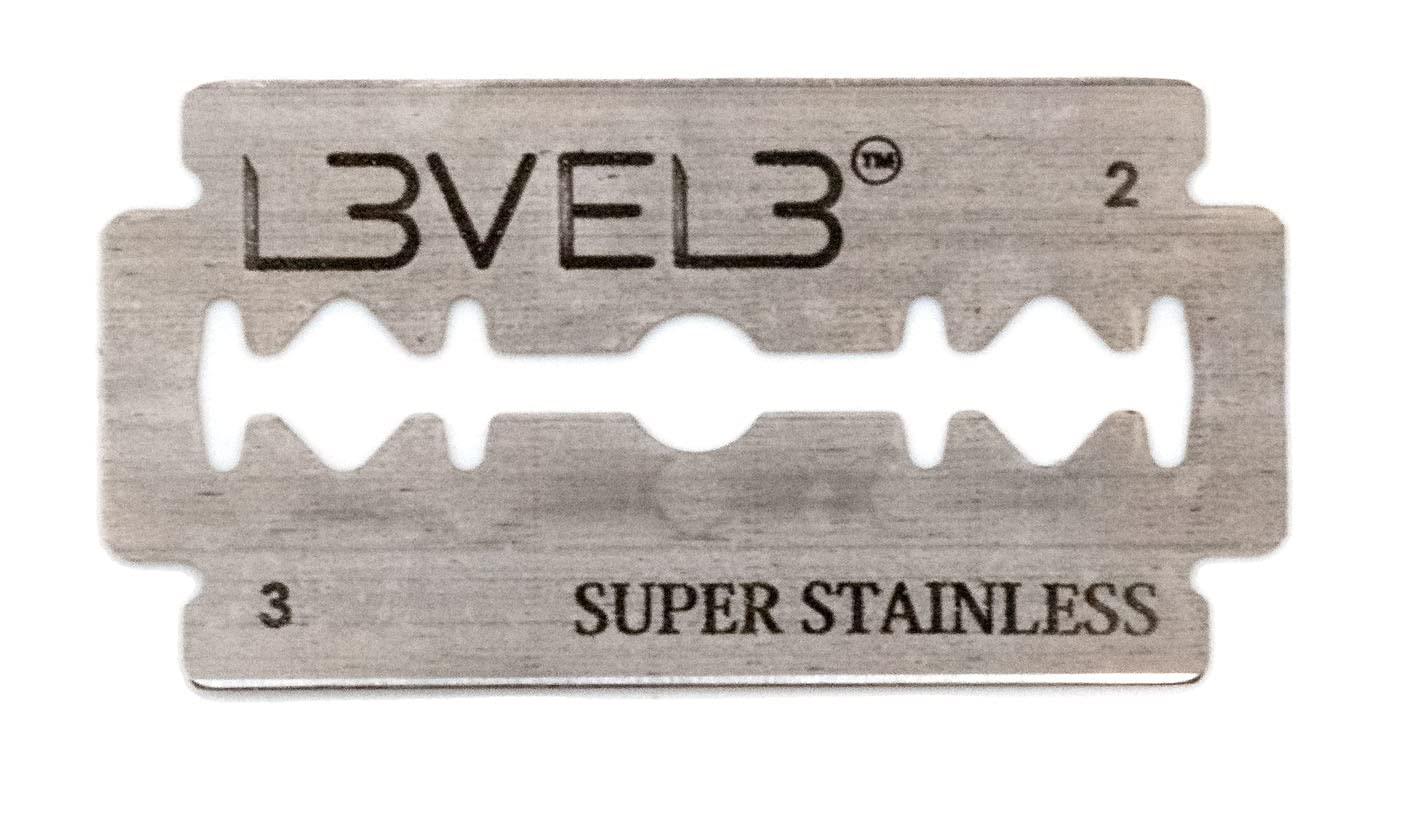 L3 L3VEL3 Double Edge Razor Blades Platinum 100 Ct (Pack of 1)