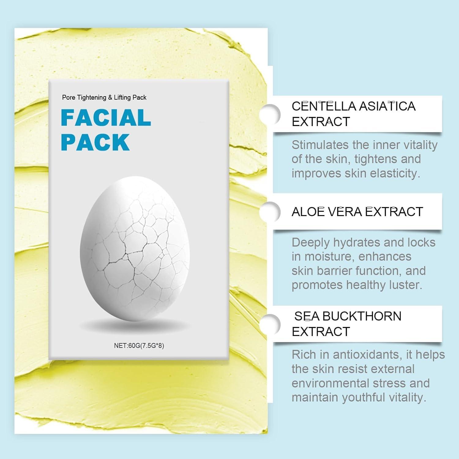 NinthAvenue Basics Zombie Facial Mask - 8 Pcs Zombie Face Mask Moisturizing, Zombie Mask Skin Care, Deep Hydrating Face Mask, Tighten & Firming Skin, Shrink Pore, Anti-Wrinkle for Smooth Skin (2Set)