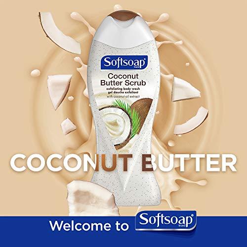 Softsoap Softsoap Body Butter Coconut Scrub, Body Buff Wash, 15 Ounce (Pack of 2)