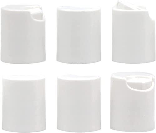 EcoJeannie EcoJeannie Wholesale 20/410 White Disc Top Caps Press Cap Dispensing Closure w/ 20mm Neck Diameter for Refillable Bottles - BPA-free, Recyclable (500)