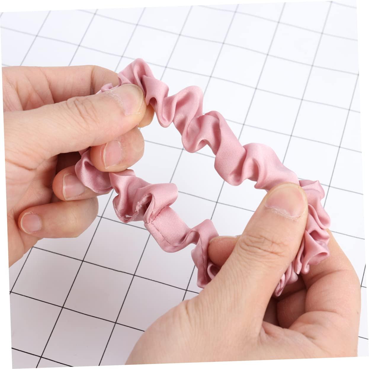 TOVINANNA 12pcs Girl Hair Scrunchy Hair Bands Hair Bands for Womens Hair Scrunchies for Hair Ribbons Satin Hair Scrunchies Satin Hair Tie Hair Bow Ponytail Holder Scrunchies for Women TOVINANNA