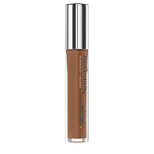 Neutrogena Neutrogena Healthy Skin Radiant Brightening Cream Concealer with Peptides & Vitamin E Antioxidant, Lightweight Perfecting Concealer Cream, Non-Comedogenic, Chai Deep 01 with warm undertones, 0.24 oz