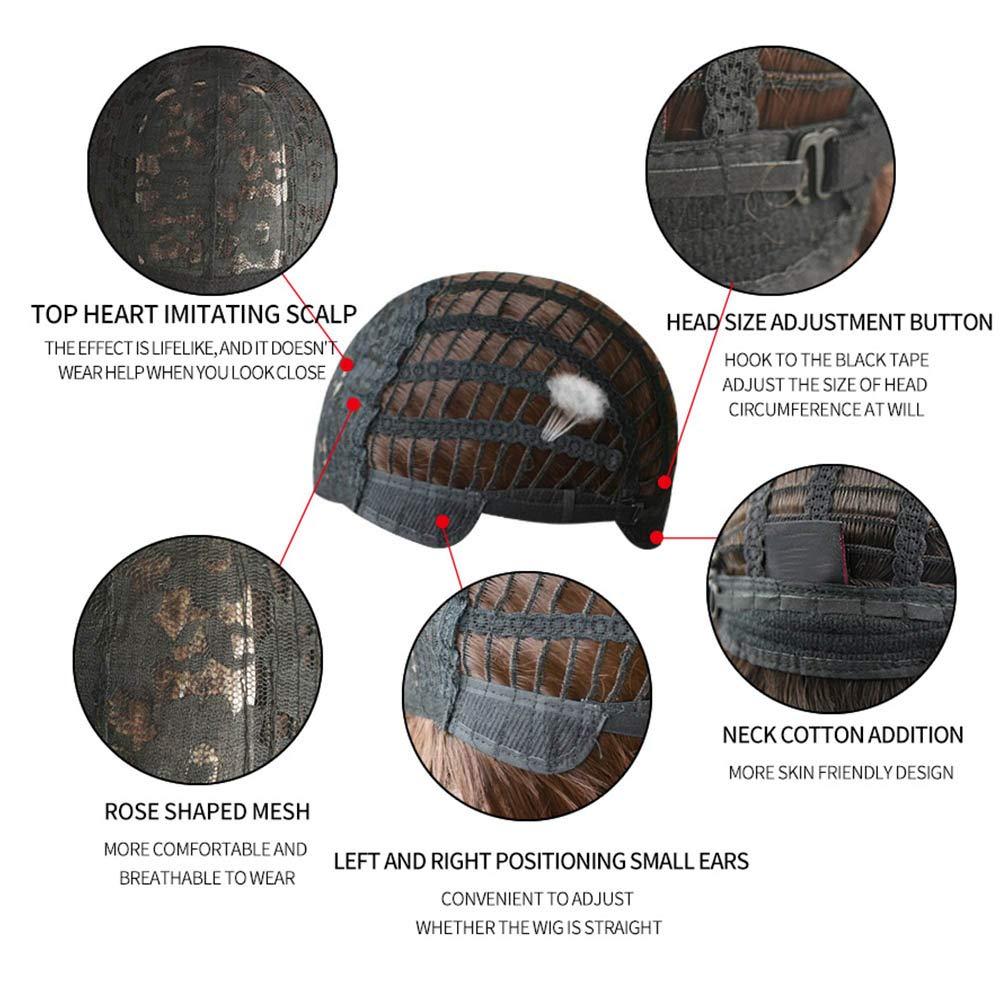 HUAISU HUAISU Long Black Straight Hair Wig with Bangs Synthetic High Density Long Hair Wig for Women (Natural Black, 18inch)