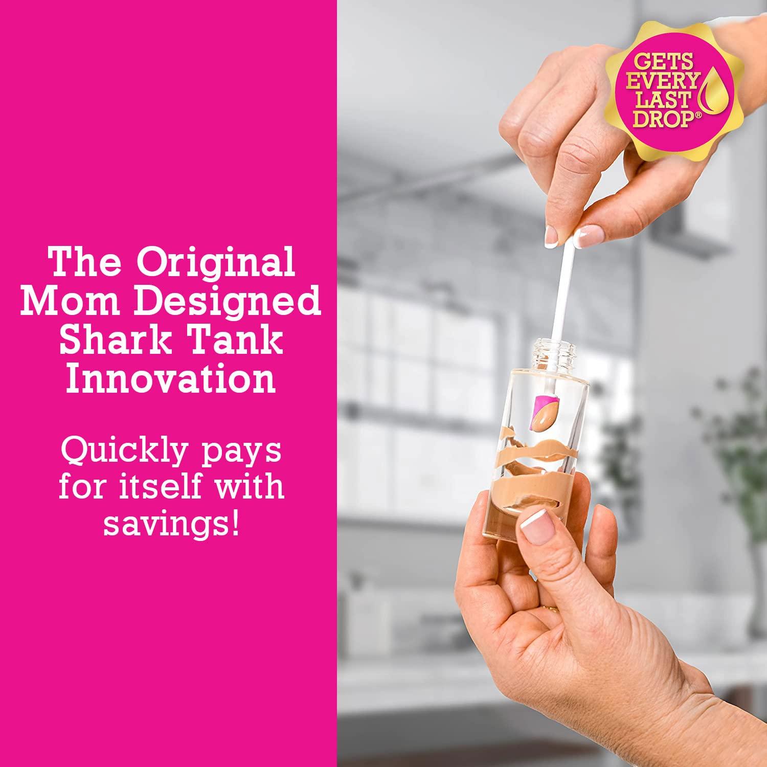 Spatty Spatty Lip Gloss and Mini Makeup Spatula (6 Inch Pink combo pack) Shark Tank Mom Made Scrapes Last Drop of Lipstick, Mini Spatula Makeup, Long Makeup Spatula, Makeup Spatulas, Makeup Stocking Stuffers