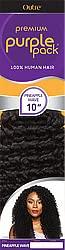 Premium Purple Pack Outre Premium Purple Pack 100% Human Hair Curly Styles (PINEAPPLEWAVE 22\", 2(DARK BROWN))