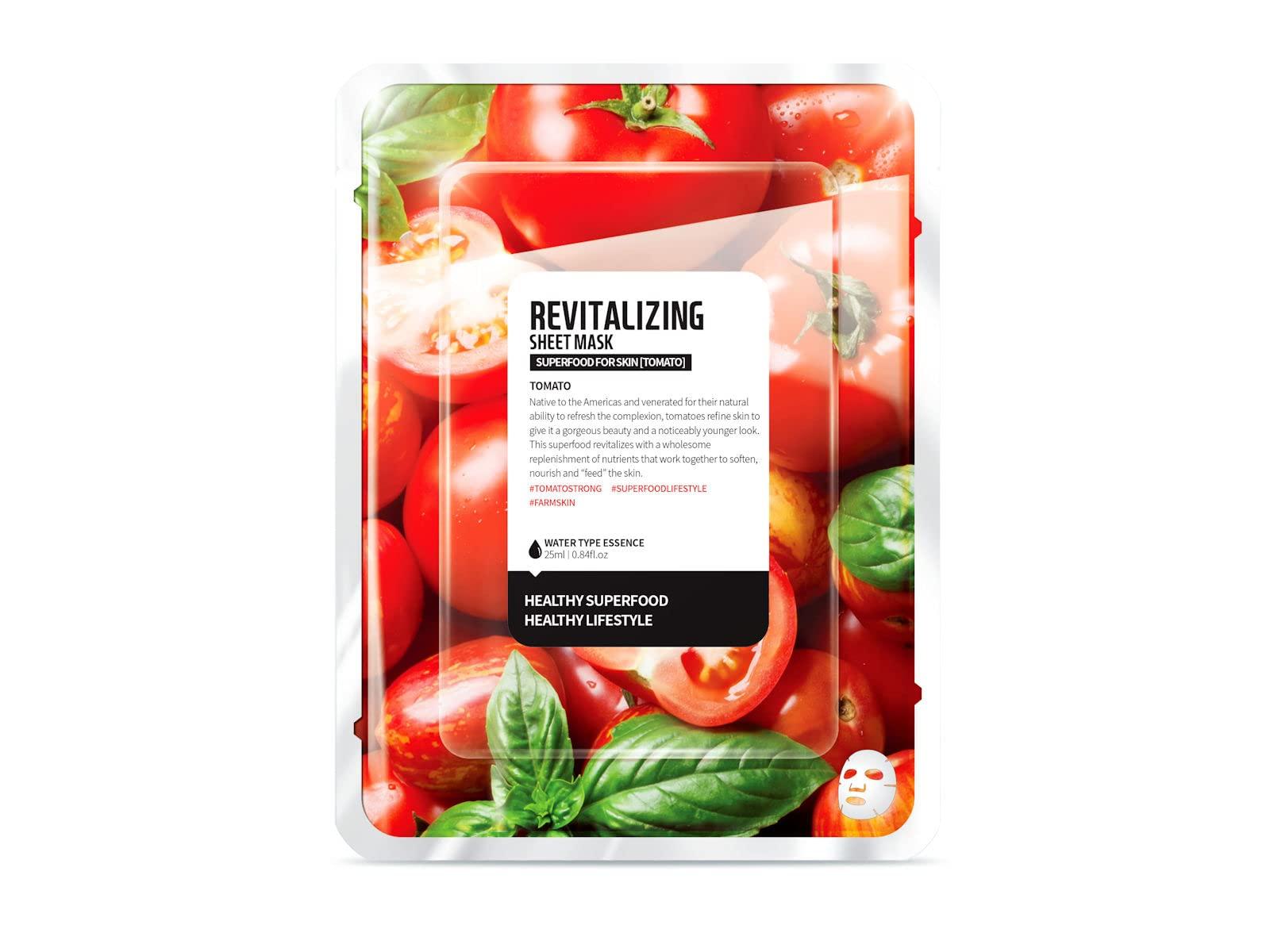 BRAVO ALFRED SUPERFOOD Tomato Sheet Face Mask