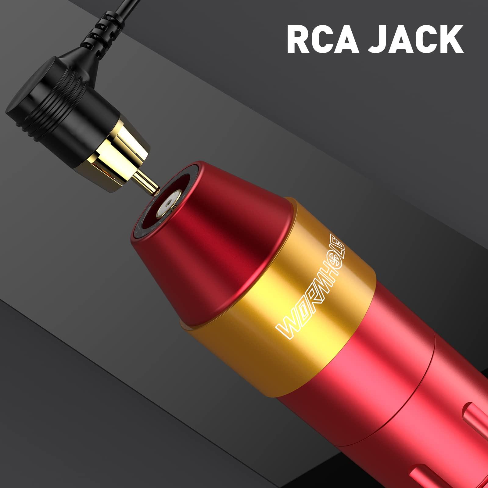 Wormhole Tattoo Wormhole Tattoo Gun Tattoo Machine for Beginners Rotary Tattoo Machine Pen Red