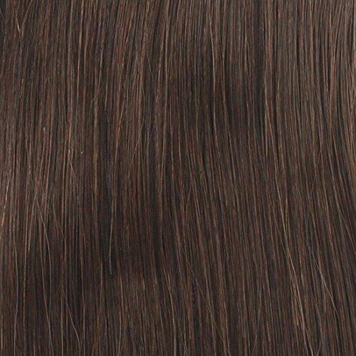 BOBBI BOSS BOBBI BOSS Synthetic Hair 13x4 Deep HD Lace Wig - MLF254 JAEL, Long Curly Hair Wigs with Natural Baby Hair, Safe High Heat Styling (2, Dark Brown)