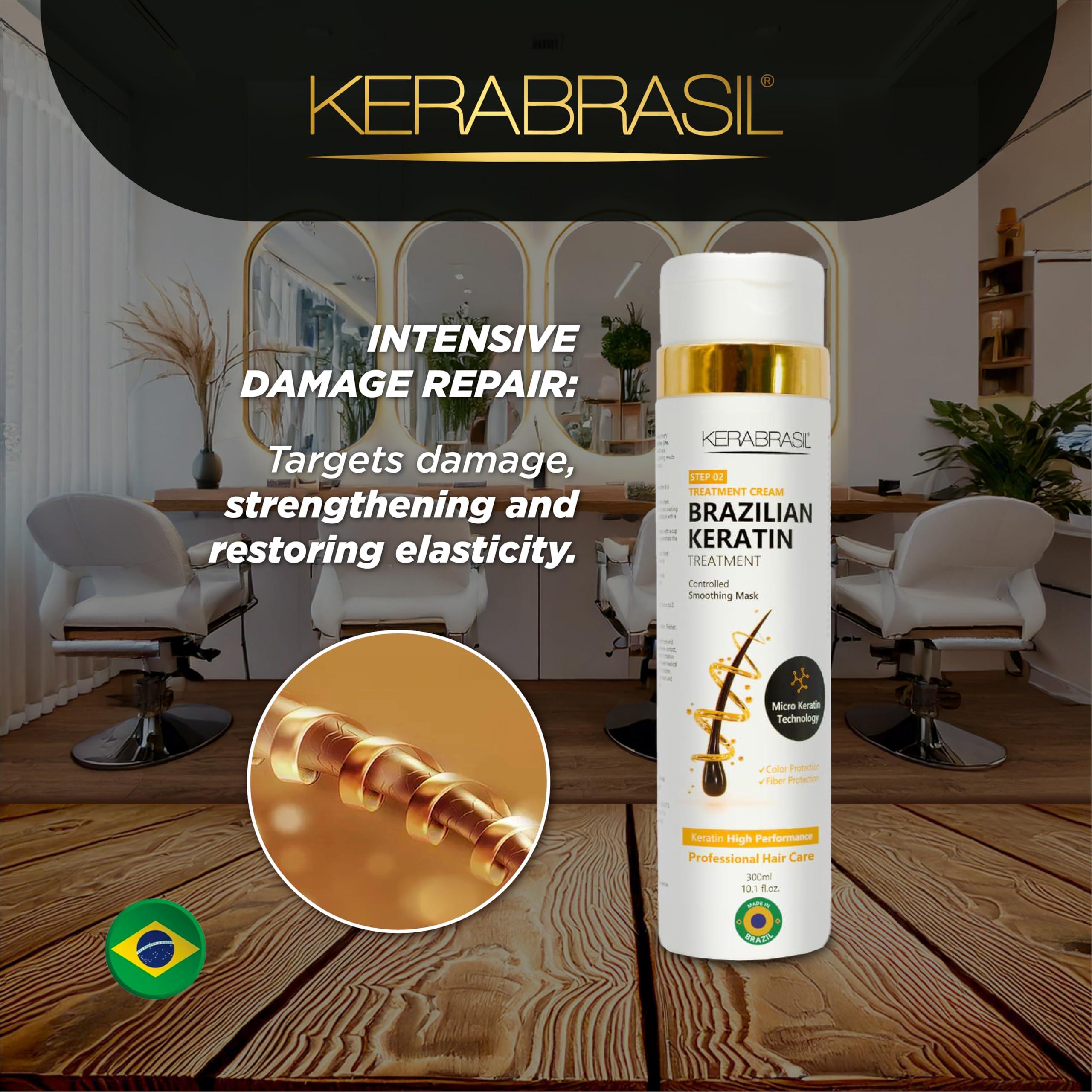 Kerabrasil Kerabrasil Brazilian Keratin Treatment - Deep Repair & Strengthening for Damaged, Frizzy Hair | Smooth & Manageable Locks | Gentle Cleansing, Perfect for Chemically-Treated Hair (Conditioner)