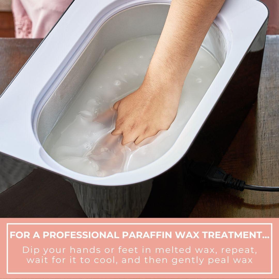 Becky Home Becky Home 6lb Peach Scented Paraffin Wax, Paraffin Wax for Hand and Feet, Use with any Paraffin Wax Machine for Hand and Feet, Paraffin Wax Refills for Paraffin Baths, Parrafin Wax Blocks