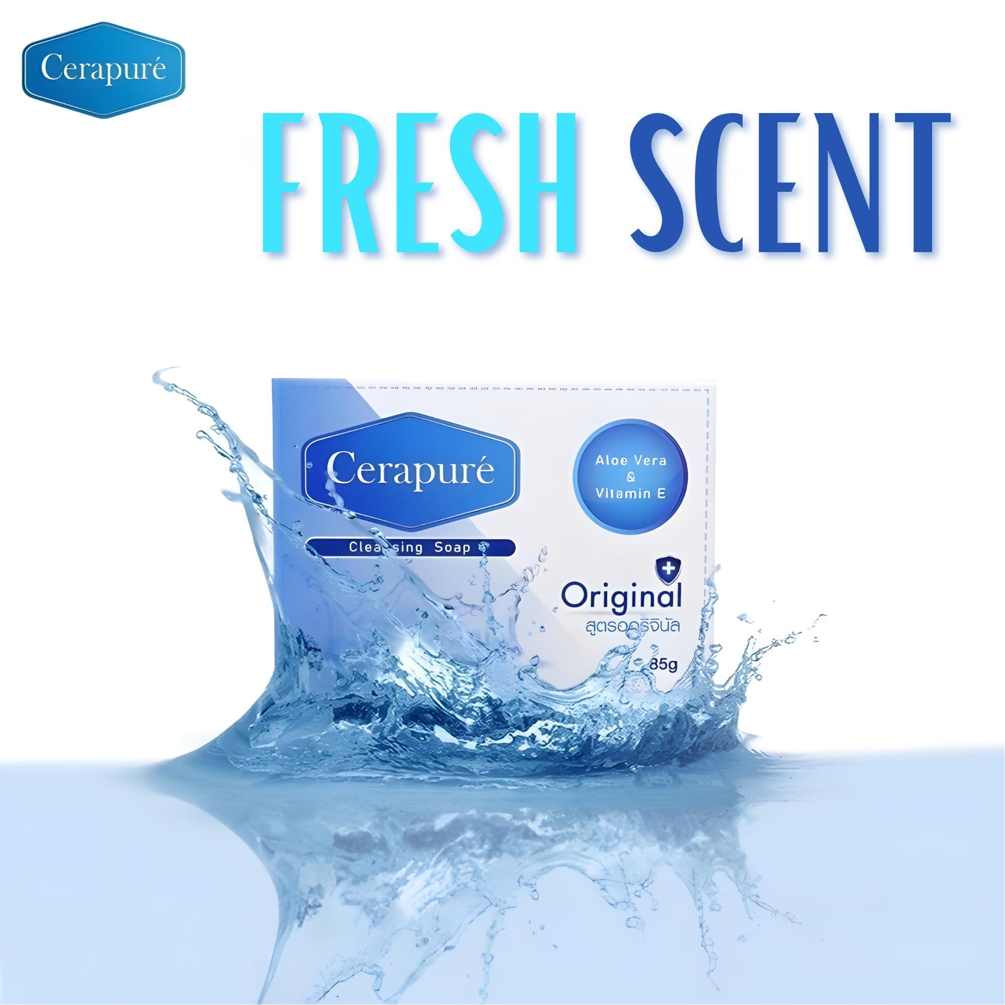 Cerapure Cerapure Glycerin Soap Bars For Men Women Clear Transparent Bath Soap Bar For Dry Skin Formula Cleanse And Moisturize Skin All Day Freshness (2)