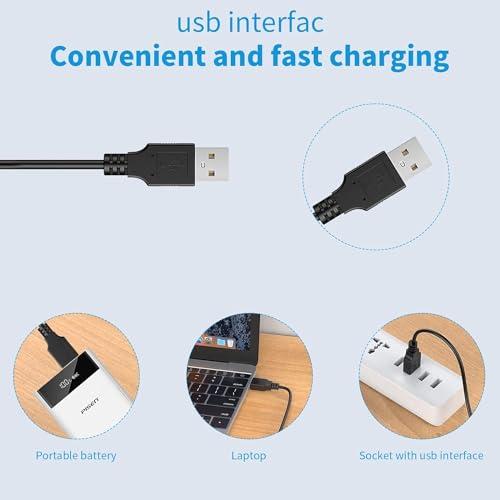 Odinxixi Replacement VINATO Trimmer Charger USB Charging Cable Compatible with VINATO Electric Body Hair Trimmer Shaver Charger Cord