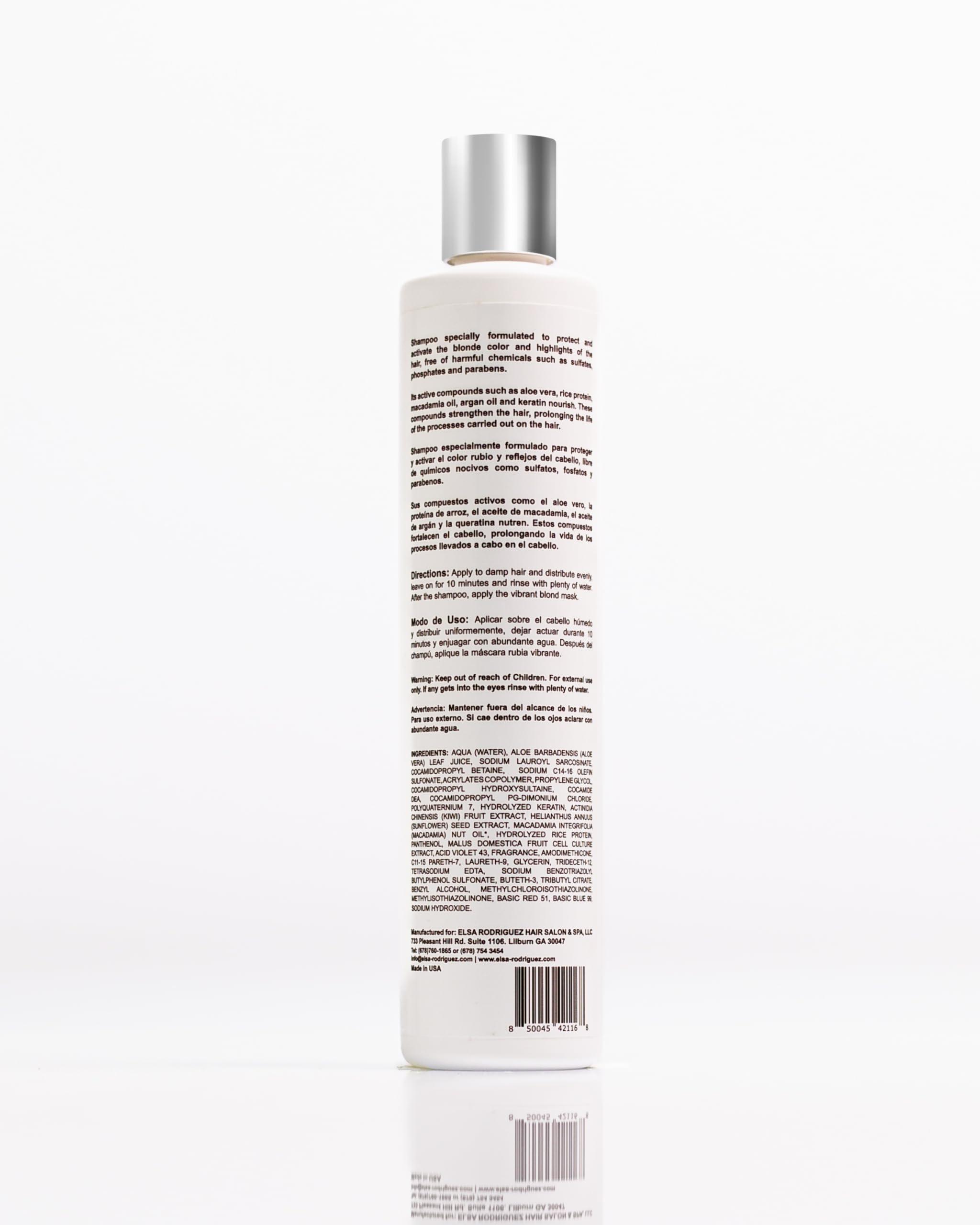 Elsa Rodriguez Elsa Rodriguez, vibrant blonde shampoo, best purple shampoo for blonde hair, purple shampoo for blondes highlights, shimmer lights shampoo, products for blonde beauty, free sulfate & parabens, 10 Oz