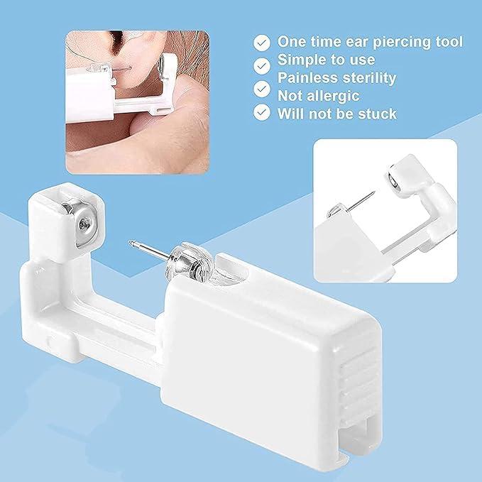 prgislew prgislew Ear Piercing Gun Kit 18Pcs Disposable Ear Piercing Kit Including 6Pcs Self Ear Piercing Gun with 6Pcs Built-in Earrings Stud 6Pcs Clean Tools for Ear Cartilage Tragus Helix Piercing Kit
