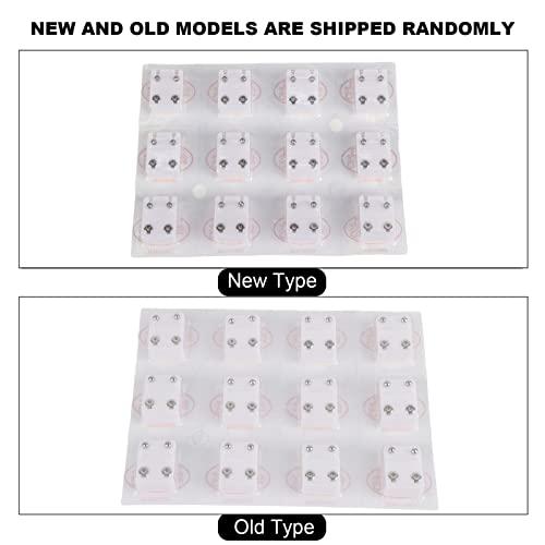 GOTOTOP 12 Pairs Stainless Steel Stud Earrings, Premium Ear Piercing Gun, Steel Safe Ear Piercing Gun Tools Kit Ear Stud Earplug Earring For Ears Nose Navel Lip