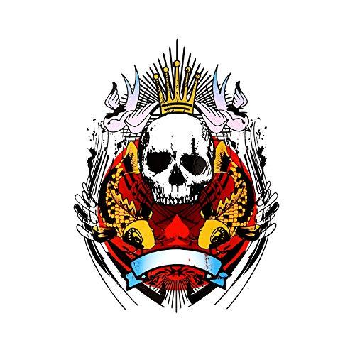 BETTERLINE 9 Large Cool Temporary Tattoos - For Men, Adults and Teens - Skull, Elephant, Eyes and More Body Art - Tattoos for Arms Legs Shoulders or Back