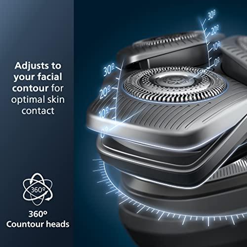 Philips Norelco Philips Norelco Shaver Series 9000, Wet and Dry Electric Shaver, with Lift & Cut Shaving System and SenseIQ Technology, Pop-up Trimmer, Cleaning Pod, Charging Stand and Travel Case, Model S9987/85