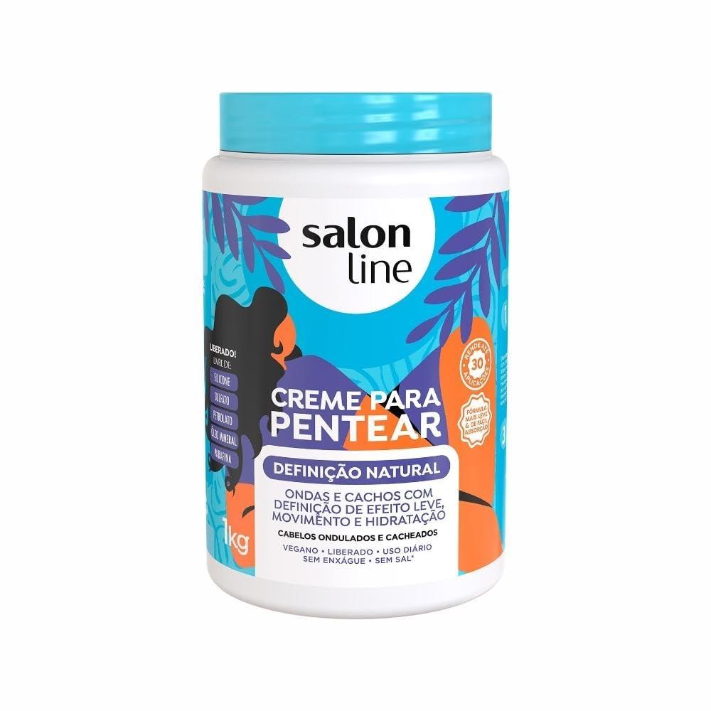 Salon Line Salon Line - Linha Creme para Pentear - Definicao Natural 1000 Gr - (Combing Cream - Natural Definition Net 35.27 Oz)