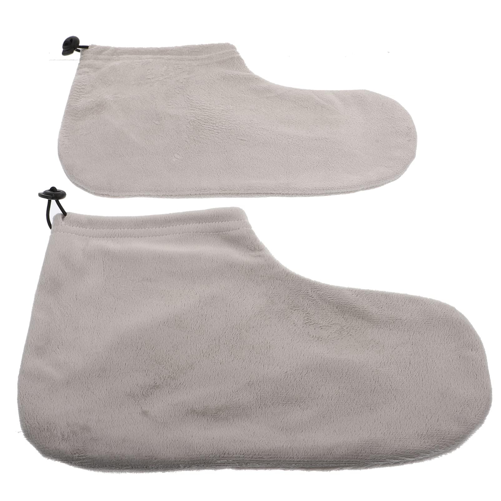 Beaupretty Beaupretty 3 Pairs Paraffin Foot Bag Paraffin Wax Foot Wraps for Foot Skin Care Home Spa Foot Therapy Easy On/off Design