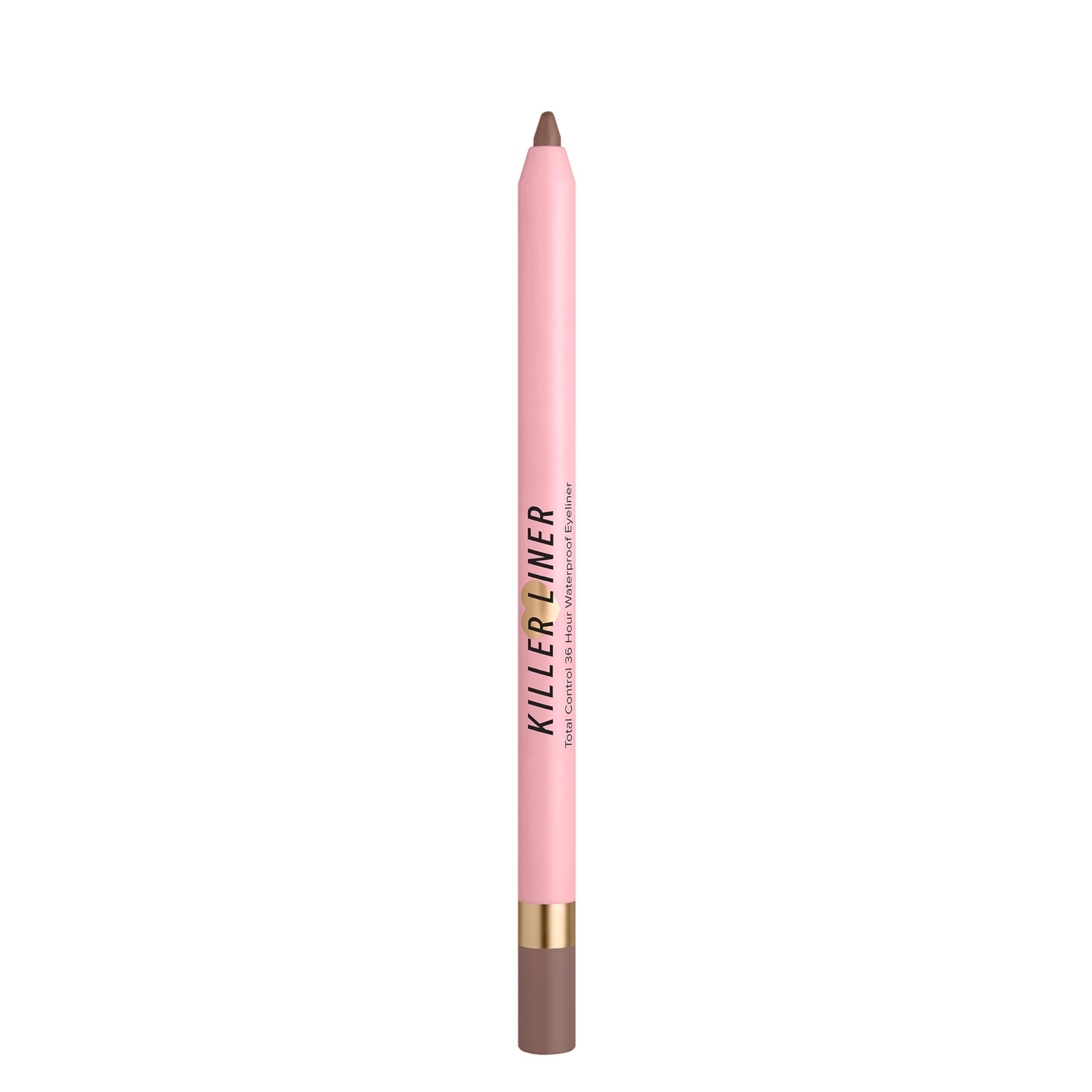 Too Faced Too Faced Killer Liner 36 Hour Waterproof Gel Eyeliner Pencil | Long Lasting + Smudge Proof, 0.04 oz., Metallic Taupe