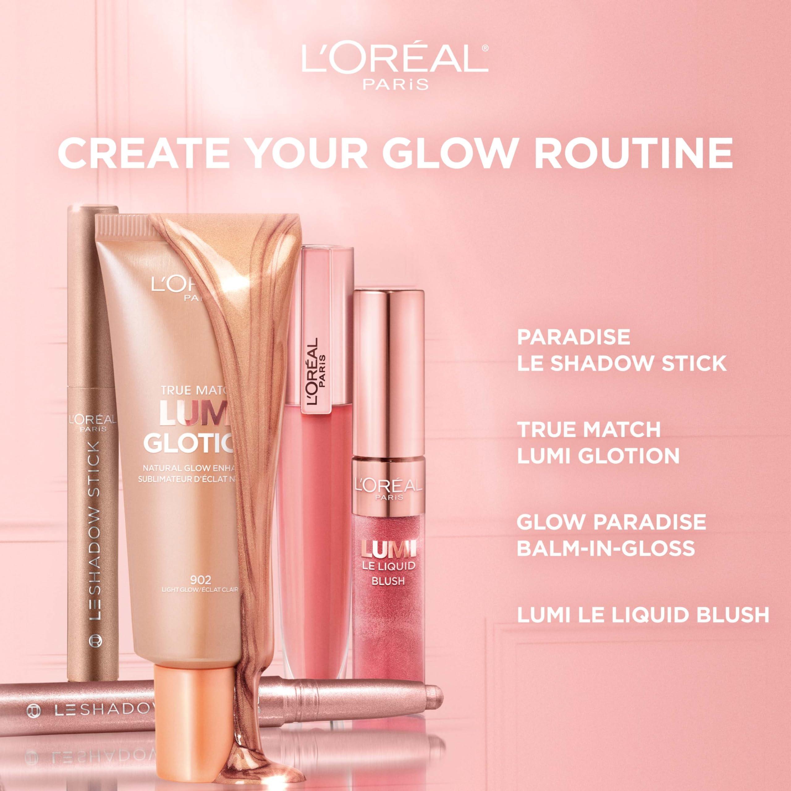 LOral Paris LOral Paris Makeup Le Shadow Stick Eyeshadow, Blendable, Smudge-Resistant, Cream Eyeshadow, Cloudy Rose, 0.05 Oz